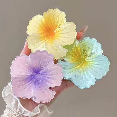 Women's Large Egg Flower Hair Clip 1 Pc